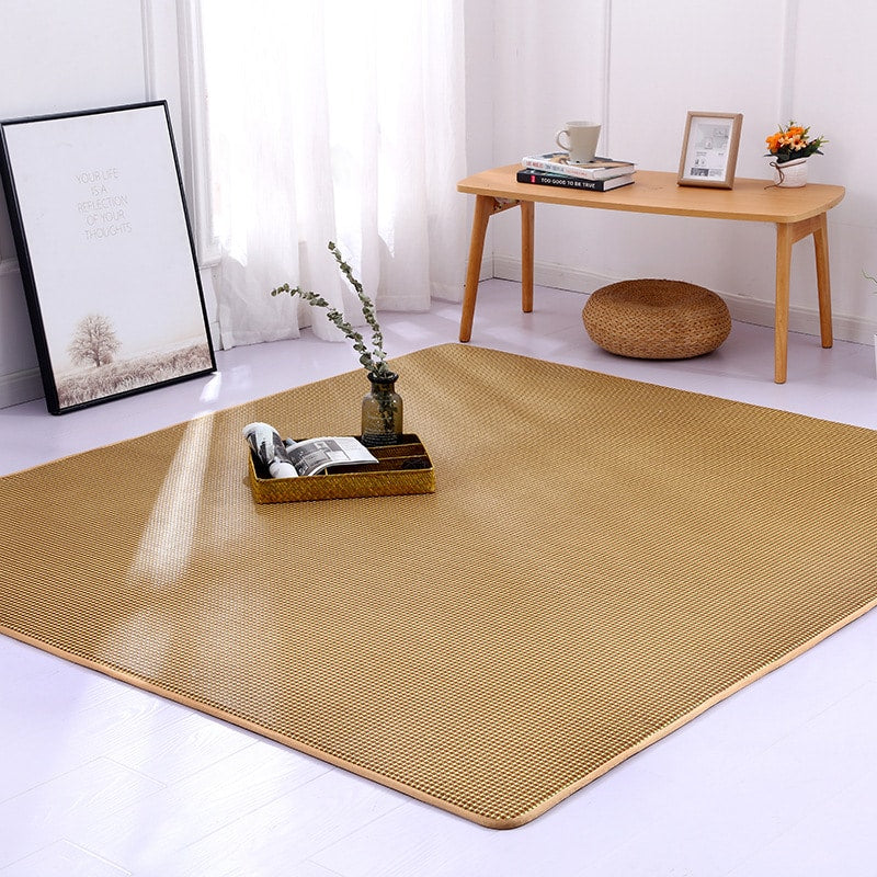 Tapis de jeu japonais tatami en rotin épais