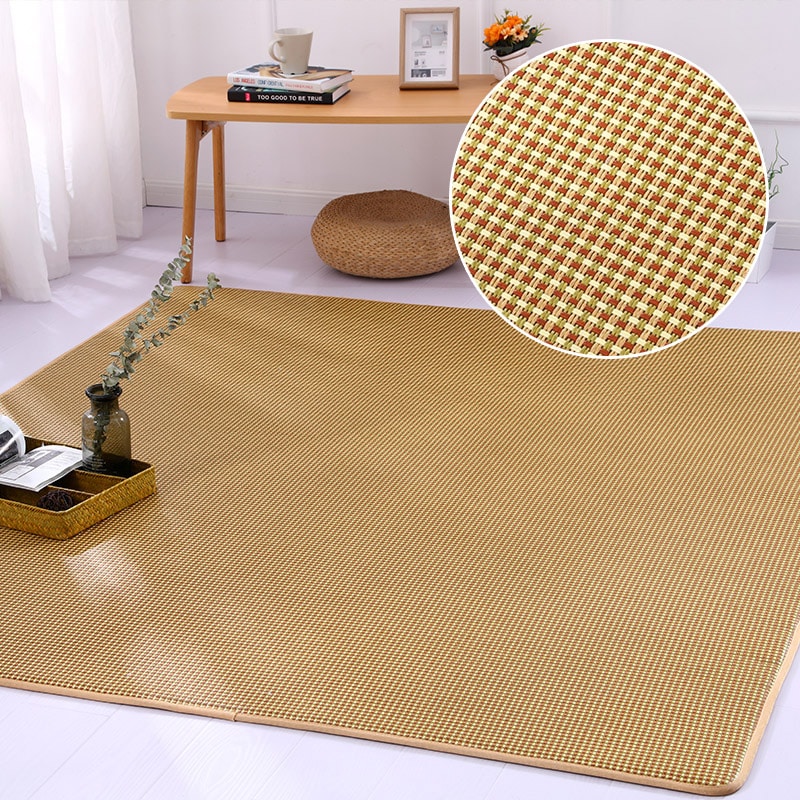 Tapis de jeu japonais tatami en rotin épais