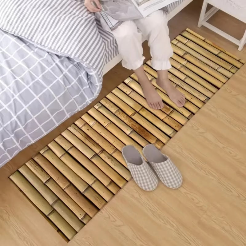 Tapis Effet Bambou avec Imprimé