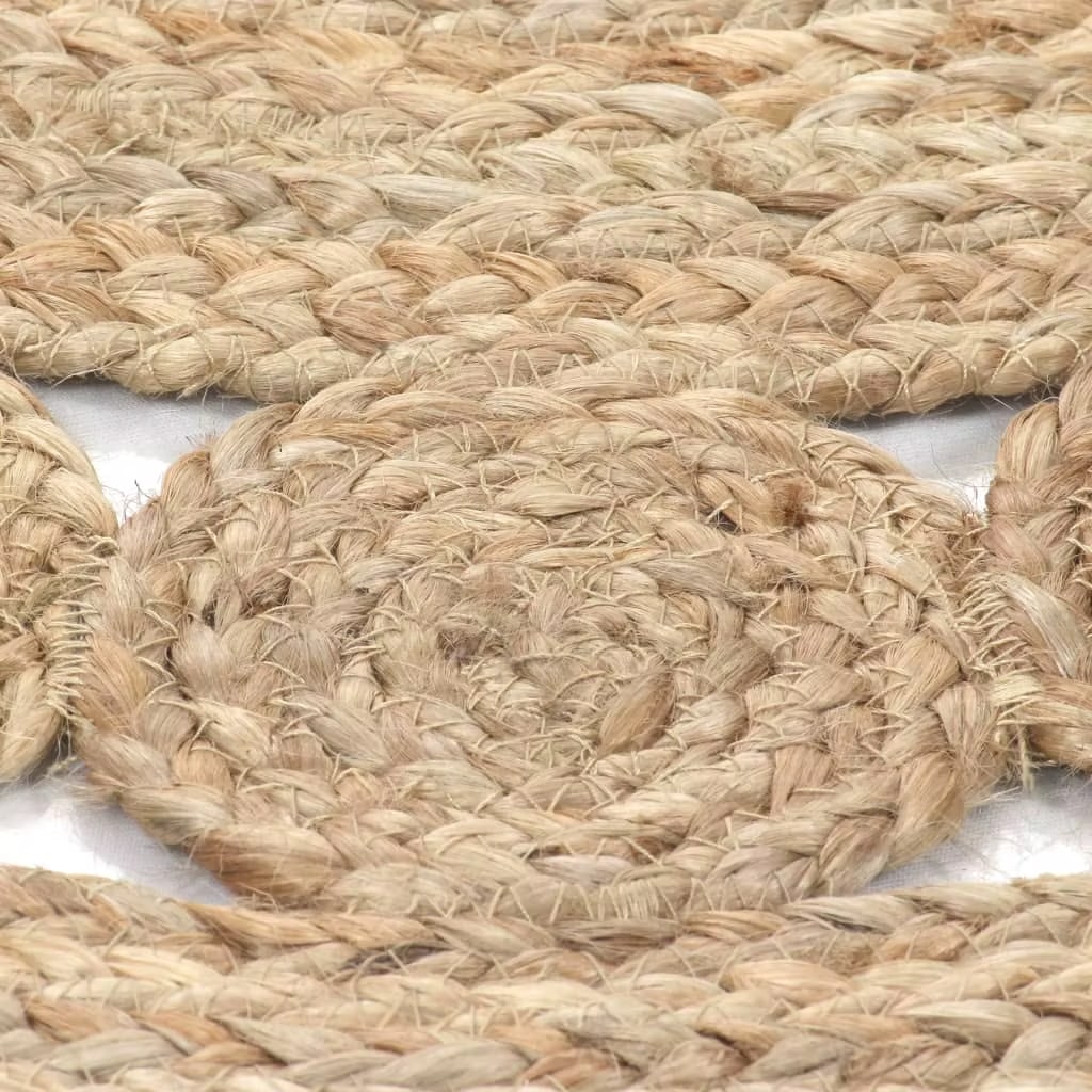 Tapis Effet Osier au Design Circulaire