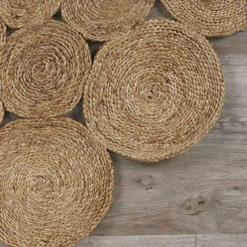 Tapis Osier Pastoral et Décoratif