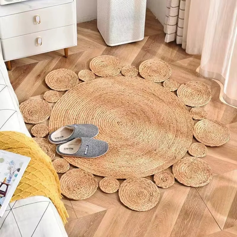 Tapis Osier Rond et Original
