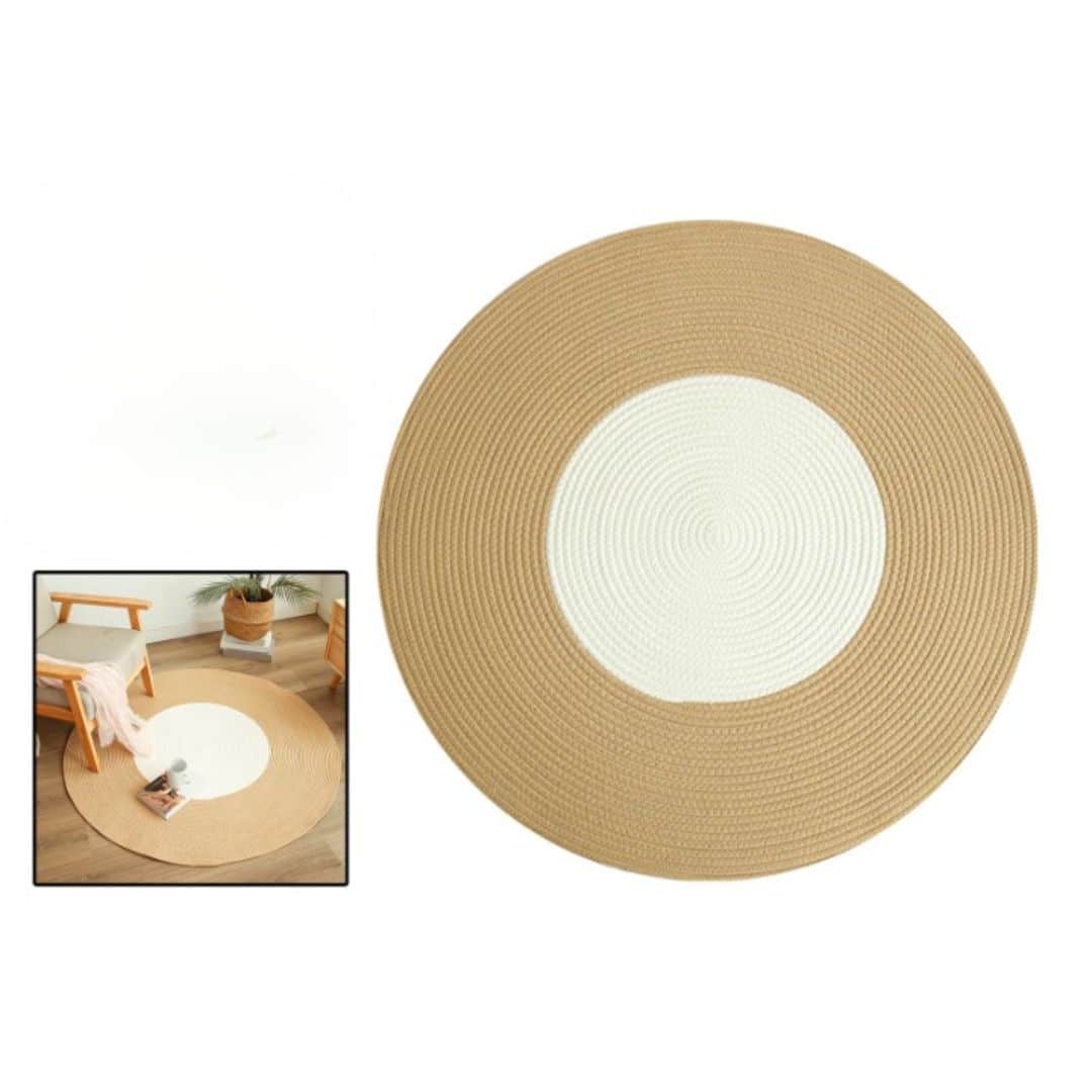 Tapis Osier Rond de Style Japonais
