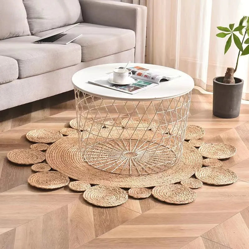 Tapis rond à bulles