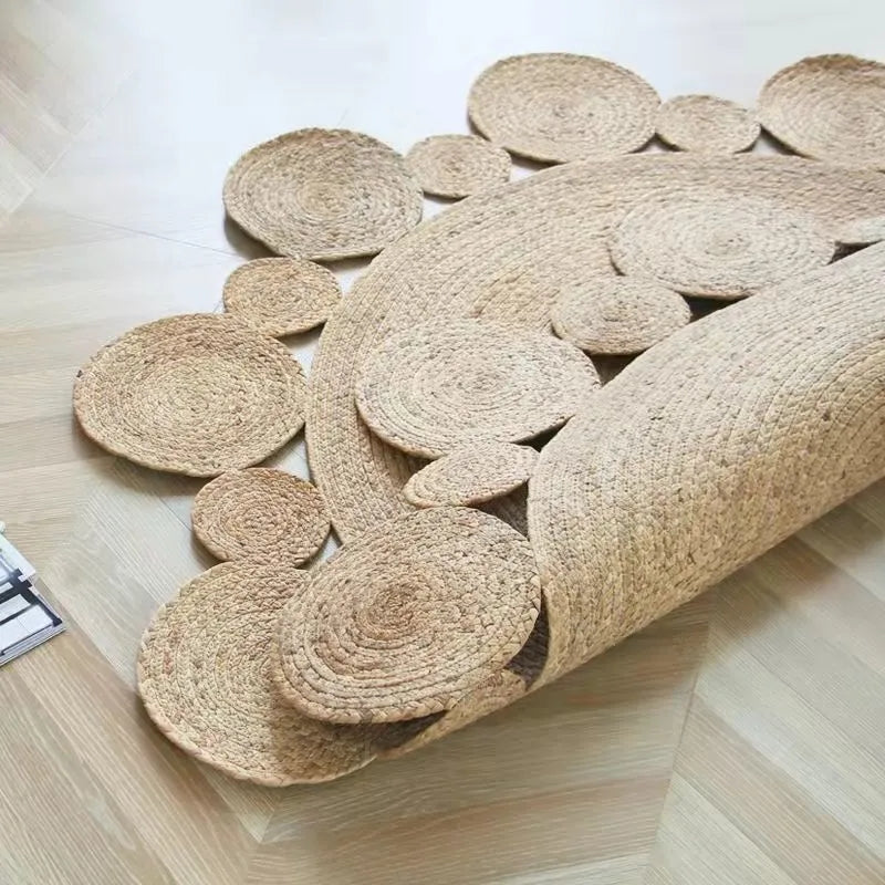 Tapis rond à bulles