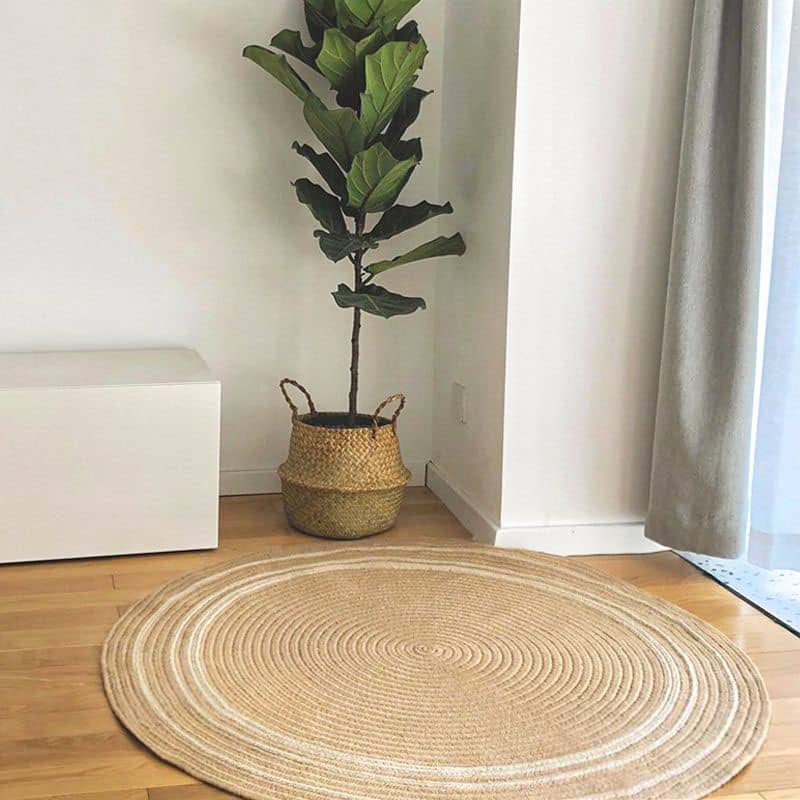 Tapis rond en Jute naturel