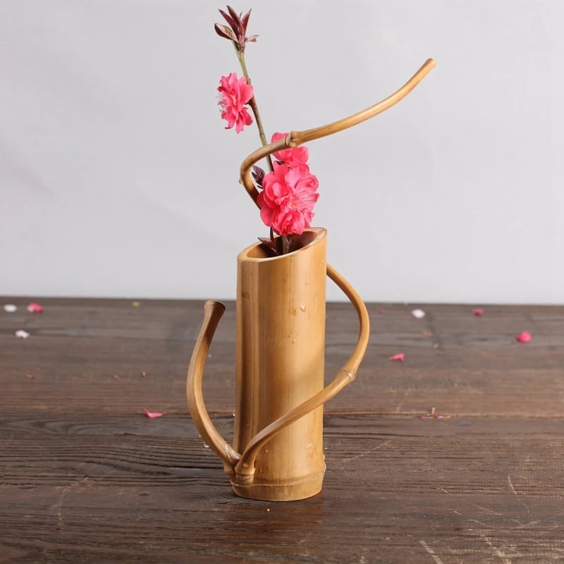 Vase en Bambou Décoratif et Original