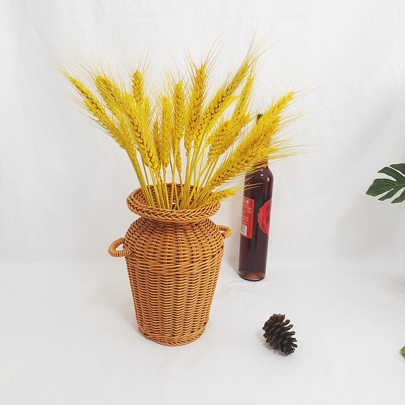 Vase d’art tissé en rotin à la mode